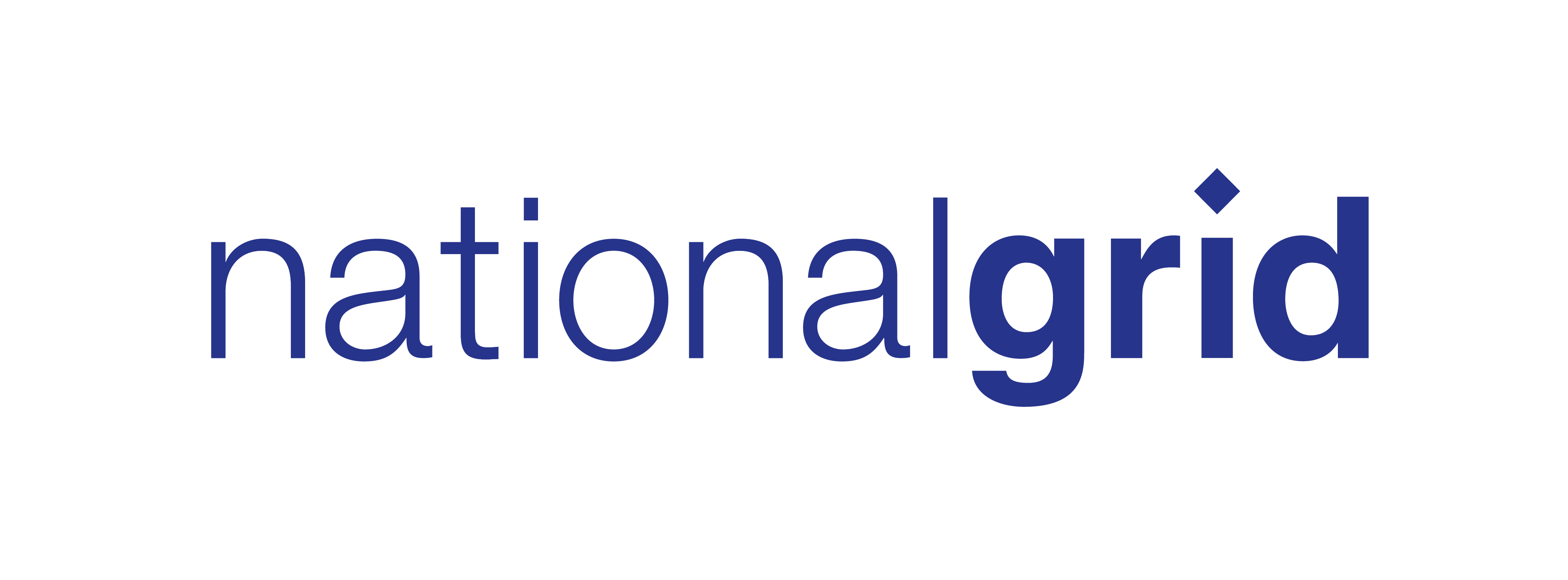 National Grid logo - blue text